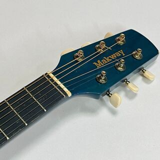 美品 Makway ミニギター FG10BLS ブルー 全長76cm ソフトケース&おまけ付き