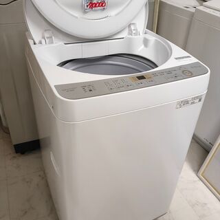 ★美品 中古★SHARP 6kg 洗濯機【ES-GE6C-W】FGGT シャープ ES-GE6C 価格比較 - 価格.com