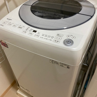 【ネット決済】SHARP 2021年製インバーター付き全自動洗濯...
