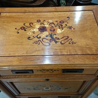 象嵌細工｜鍵付｜キャビネット