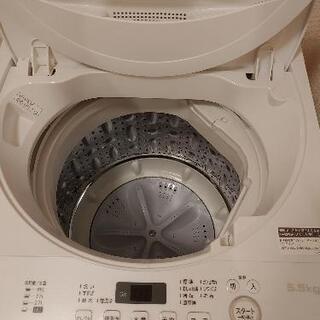 SHARP シャープ ES-GE5D-W 全自動洗濯機 (洗濯5.5kg) ホワイト系