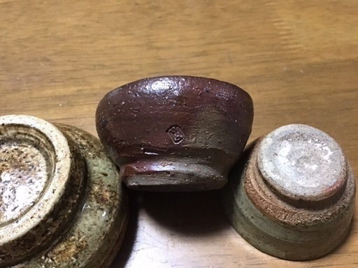 値下げ！！國吉清尚（1943-1999）ぐい呑み、ちぶぐわぁー 3点セット