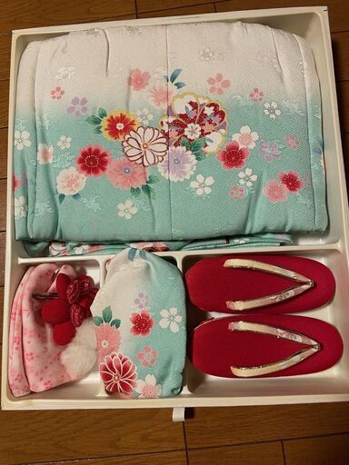 ３歳女の子　七五三用着物セット　「きょうと　花ひめ」