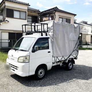 ハイゼット 軽トラック 2WD　車検付き　幌車　リアカーテンタイ...