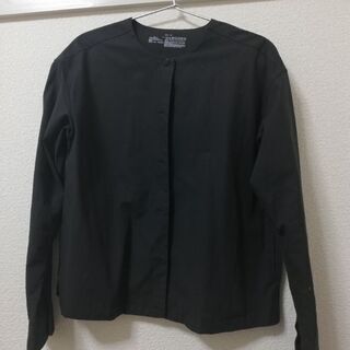 無印良品　クルーネックシャツ(ノーカラージャケット)