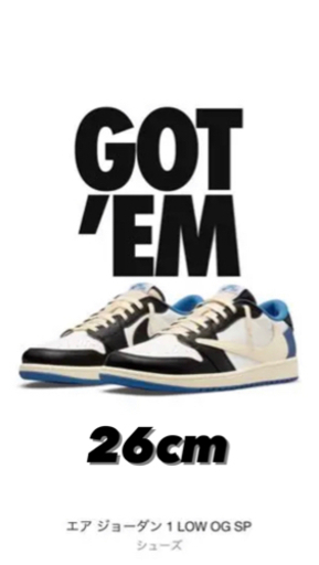 その他 Travis Scott x NIKE AIR JORDAN 1 LOW