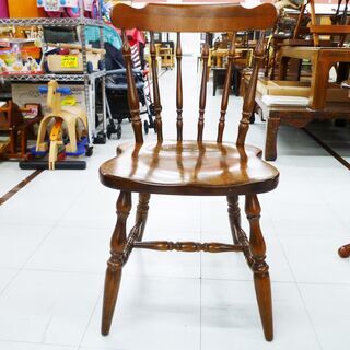 ダイニングチェア 2脚セット キツツキマーク 幅46×奥45×高83cm ウィンザー