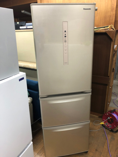 Panasonic NR-C370C-N ノンフロン 3ドア 冷凍冷蔵庫 365L 2019年製 シルキーゴールド パナソニック 中古