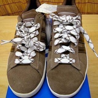 未使用品★アディダス スニーカー 26.0cm CP 2 SUE キャンパス 2 スエード ブラウン 替え紐・箱付き adidas 茶色 メンズ ☆ PayPay(ペイペイ)決済可能 ☆ 札幌市 豊平区 平岸