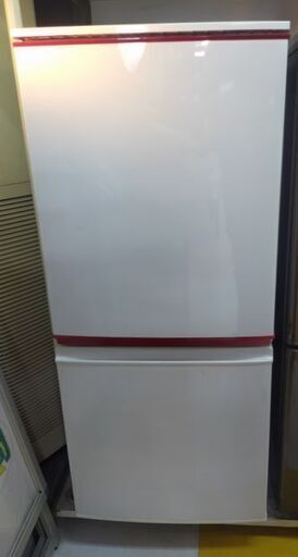 【着払い対応可能！！旧鹿児島市内送料無料】 リサイクルストアスターズ鹿大店　SHARP　シャープ　SJ-14Y-S ２ドア冷蔵庫 シルバー×レッド