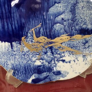 マイセン(Meissen) 飾り皿 30cm 公園の風景 1994年 イヤー