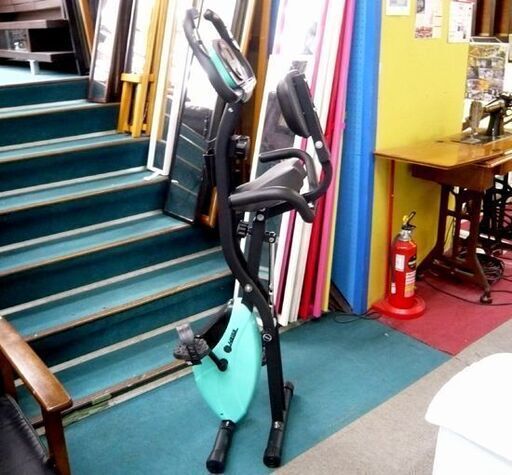 エアロバイク HG-QB-J917B ハイガー産業 オアシスブルー 折り畳み