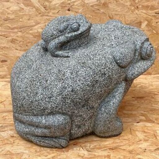 石灯篭 高さ90㎝ 5段 庭石 観賞石 日本庭園 オブジェ 時代物 ①/SL1