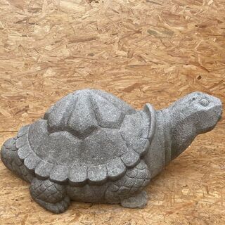 石灯篭 亀 カメ 全長84㎝ 重さ約150kg位 庭石 観賞石 日本庭園 オブジェ 時代物　/SL1