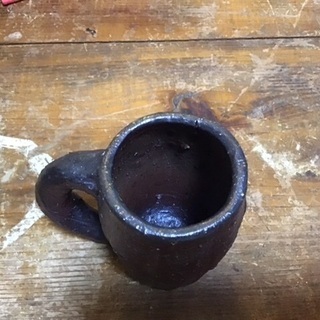 國吉清尚作　焼き〆マグカップ 完売御礼‼️ 国吉清尚（1943-1999）マグカップ 焼き締め 穴窯焼き