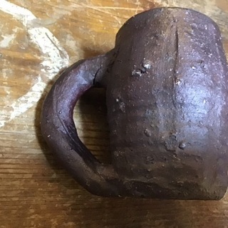 完売御礼‼️ 国吉清尚（1943-1999）マグカップ 焼き締め 穴窯焼き