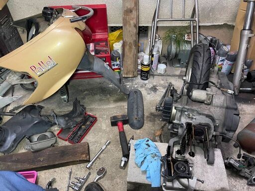 豊田市 スズキ レッツ4 パレット エンジン洗浄済み 210818 豊田市