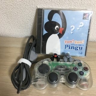 美品　PSピングーコントローラ&ゲームソフト