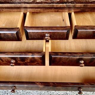 北海道民芸家具 整理タンス 箪笥 チェスト 収納 引出し 6段 9杯