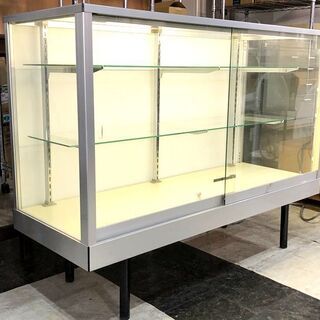 札幌近郊 送料無料 業務用 ガラスショーケース 店舗ディスプレイ用 棚 