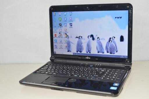 Windows10+office 大容量HDD640GB 富士通 AH54/D 第二世代i3/15.6インチ/無線内蔵/4GB/USB3.0/HDMI/DVDRW/便利なソフト多数