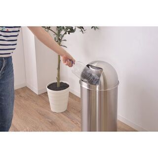 AZUMAYA トラッシュカン 30L シルバー LFS-233SV 幅31×奥行31×高さ66cm AZUMAYA トラッシュカン 30L シルバー LFS-233SV 幅31×奥行31×高さ66cm