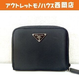 PRADA プラダ ナイロン ウォレット 二つ折り 財布 ブラッ...