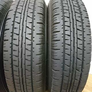 ガリ無し社外アルミ付 バリ溝 145R12 6PR 軽バン/軽トラ/箱バン 車検 