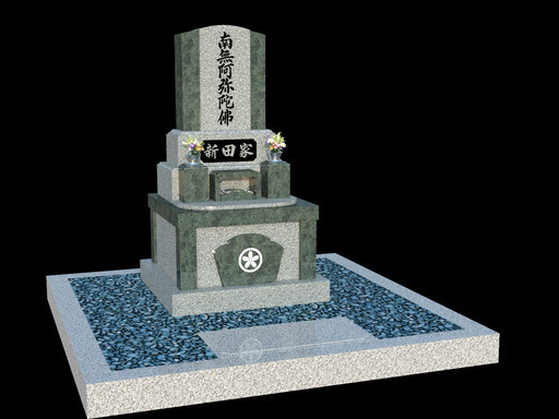★お墓 お引き渡し価格 洋墓（緑） 高さ１ｍ６９ｃｍ★心を込めてお手伝い致します。07