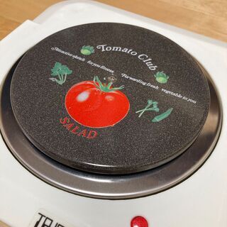 受渡し者決定・【新品未使用】トマトの絵が可愛い♪ 電気加熱＆保温機