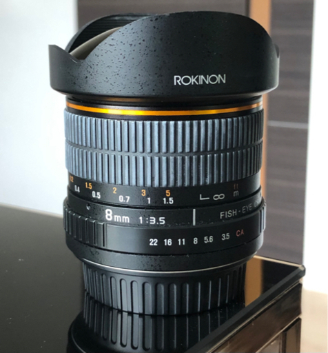 【美品】Rokinon 8mm f/3.5 魚眼レンズ Canon EF (APS-C用)