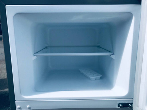 ET647番⭐️エスキュービズム2ドア冷凍冷蔵庫⭐️2017年式