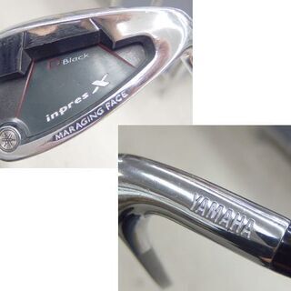YAMAHA/ヤマハ インプレスX D Black アイアン 5I～9I AW・PW・SW DX-508i フレックスR 8本セット ゴルフクラブ 右利き ☆ PayPay(ペイペイ)決済可能 ☆ 札幌市 北区 屯田 