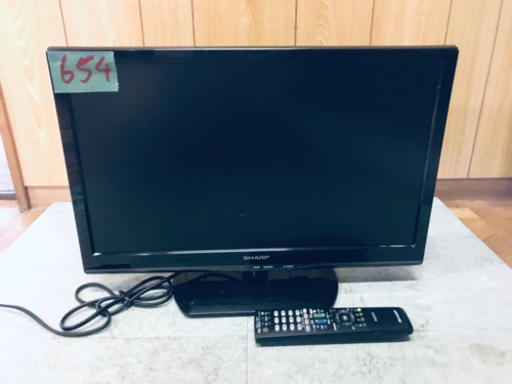 654番 SHARP✨液晶カラーテレビ✨LC-22K20‼️