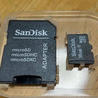 中古品SanDiskmicroSD16GB買ってちょーだぃ♪