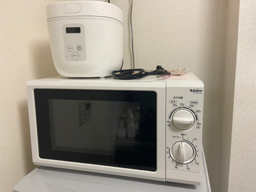 電子レンジ、炊飯器