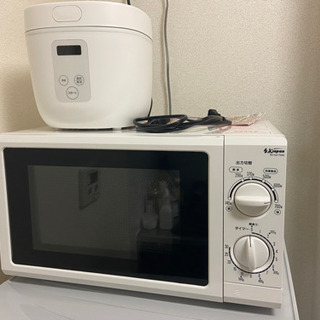電子レンジ、炊飯器