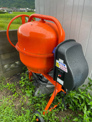 未使用 アルミス 電動コンクリートミキサー まぜ太郎 70L AMZ-70Y