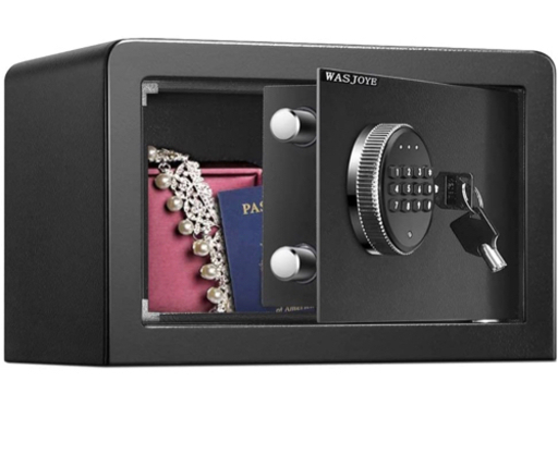 新品?正規品 70cmブラック 金庫 緊急キー テンキー式 金属製 保管庫