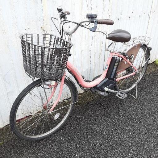 8月-17 電動アシスト自転車　24インチ　ブリヂストン　充電器　鍵　お得バッテリー付き　電動自転車