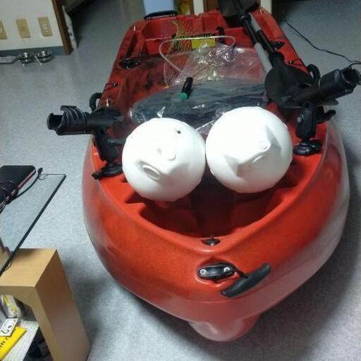 コンパクトカヤック！！ 大型フロート！コンパクトランディングネット 