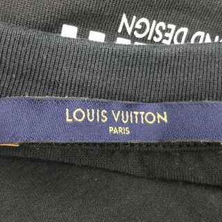 ルイヴィトン オールオーバーロゴ Mサイズ ブラック 