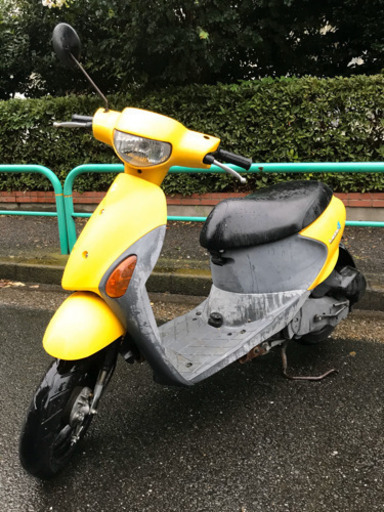 【良品】 原付 スズキ レッツ4  黄色 4st S21