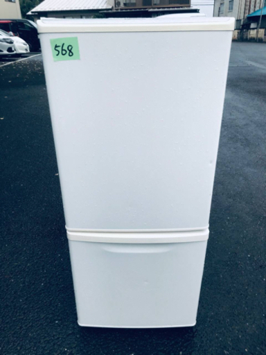 ①568番 Panasonic✨ノンフロン冷凍冷蔵庫✨NR-B143W-W‼️