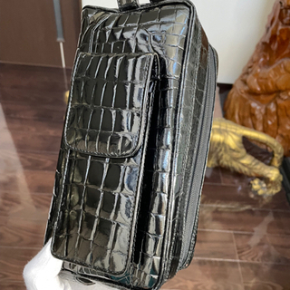 美品！クロコダイル！鰐革！セカンドバッグ！艶あり！