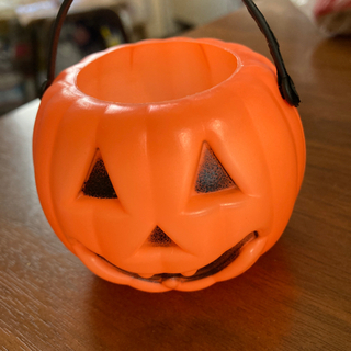 かぼちゃのプラスチック手提げ(小)