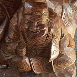 一刀彫 置物 大黒天 恵比寿天【愛品倶楽部柏店】 【公式通販】