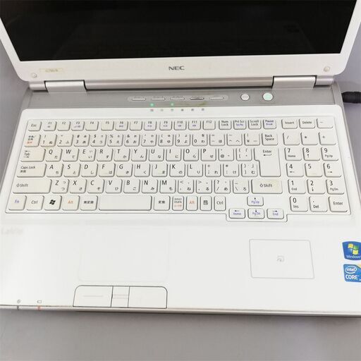 ホワイト色 新品高速SSD Windows10 搭載 中古美品 15.6型 NEC PC-LL750BS1YW ノートパソコン Core i5 4GB Blu-ray 無線LAN Office