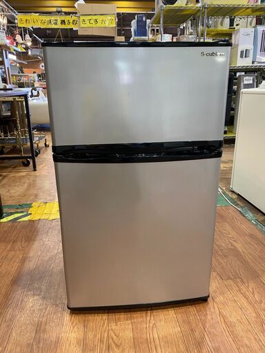 【愛品館市原店】エスキュービズム 2017年製 90L 2ドア冷蔵庫 WR-2090SL【管理IR013389-007】