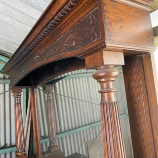 アンティーク家具　バックミラーキャビネット